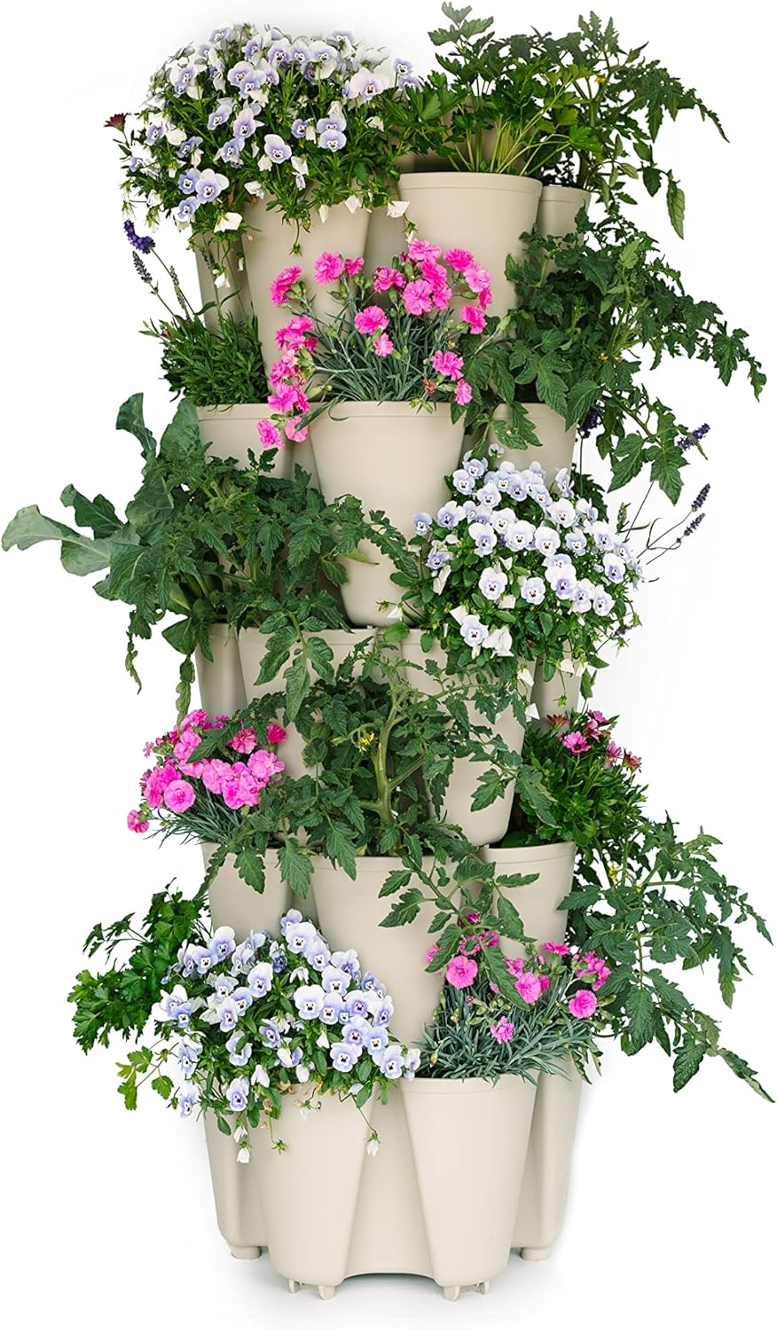 Greenstalk Patented Large 5 Tier Vertical Garden Planter with Patented Internal Watering System