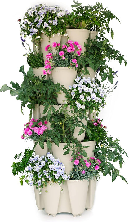 Greenstalk Patented Large 5 Tier Vertical Garden Planter with Patented Internal Watering System