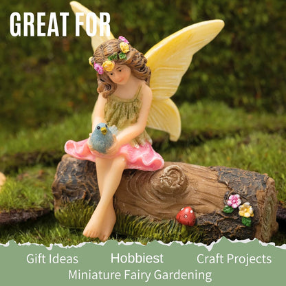 PRETMANNS Fairy Garden Fairies – Cute Accessories for Indoor or Outdoor Miniature Garden - Figurine