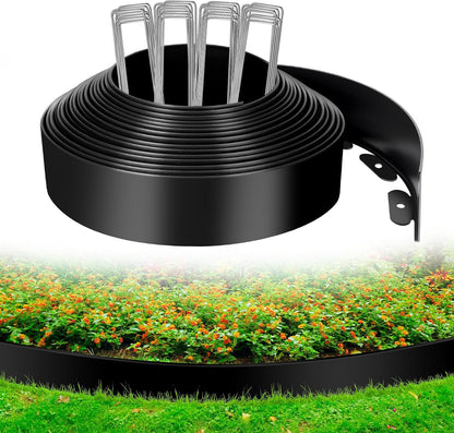 3 Inch x 60 FT (Multiple Sizes Available) Landscape Edging, Garden Edging Borders with 60pcs