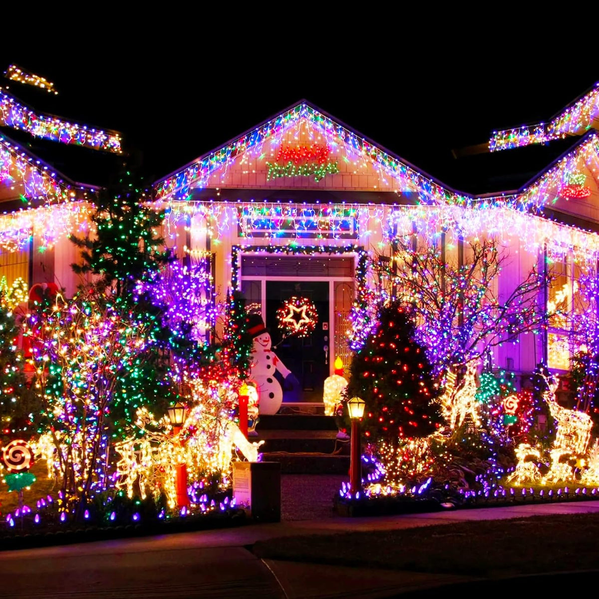 Dazzle Bright Outdoor Christmas String Lights, 1000 LED 328 FT Plug in Fairy Light with Remote