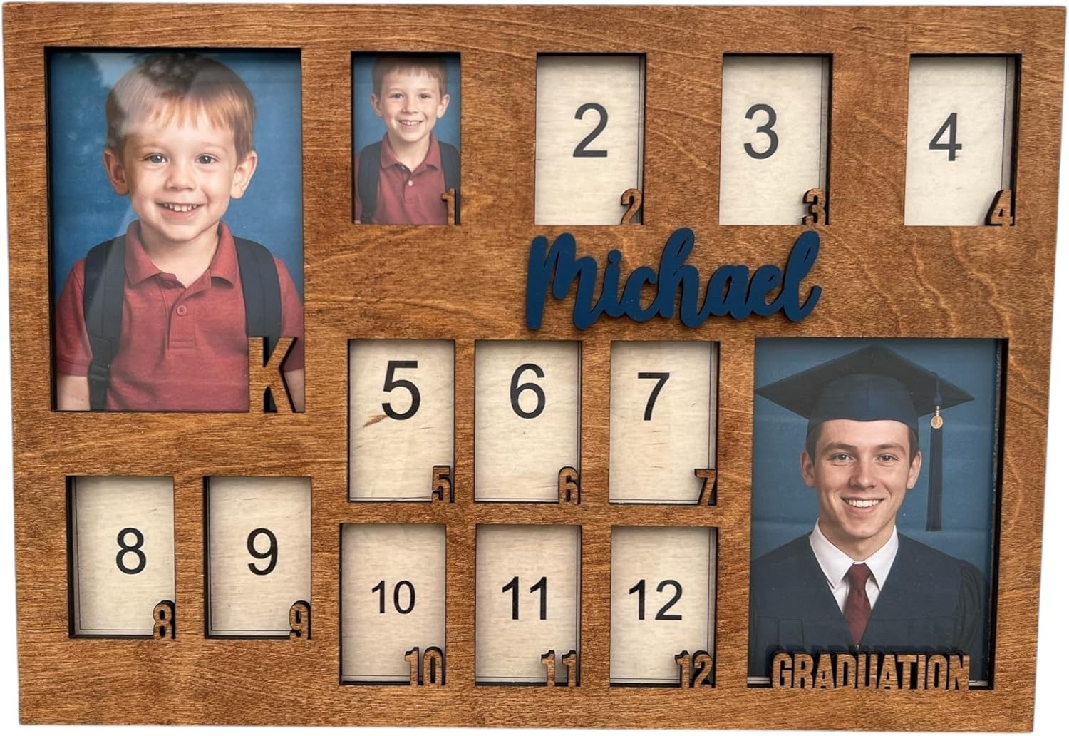 School Years Picture Frame Kids School Frame Graduation Photo holder K-12 Picture holder
