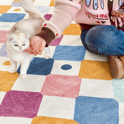 jinchan Area Rug 5x7 Kids Washable Indoor Floor Cover Non-Slip Modern Soft Rug Elementary School