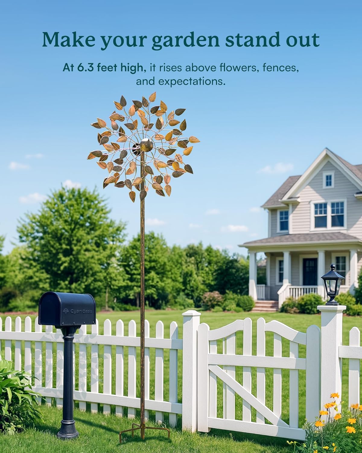Yard Garden Wind Spinners - Large Wind Spinners Outdoor Metal, Kinetic Lawn Patio Wind Sculptures