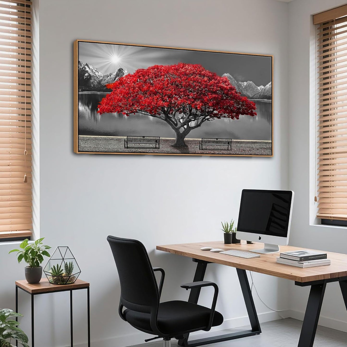 Large Framed Wall Art for Living Room Large Mangrove Landscape Modern Art for Wall Decor Living