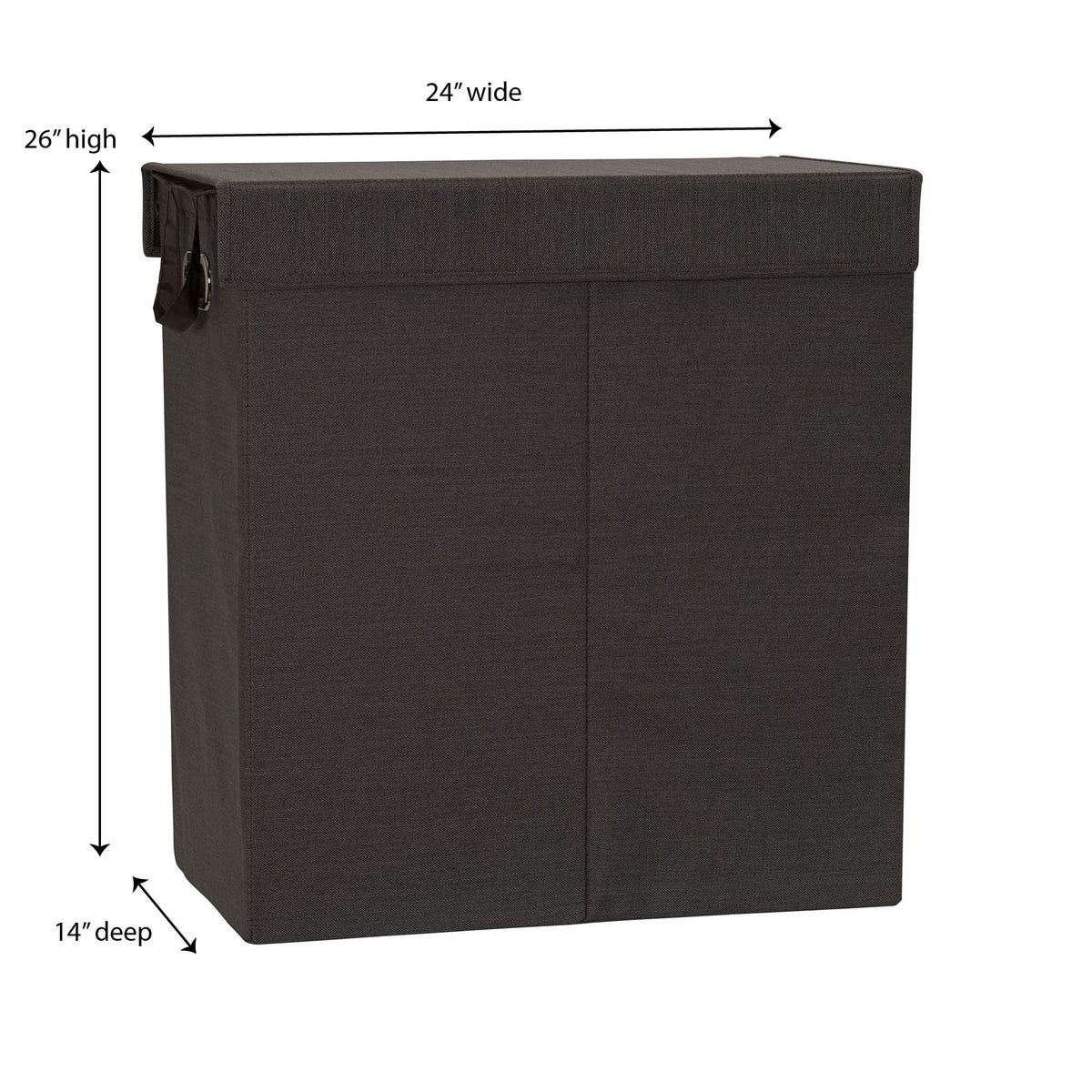 Household Essentials Collapsible Double Laundry Hamper Sorter