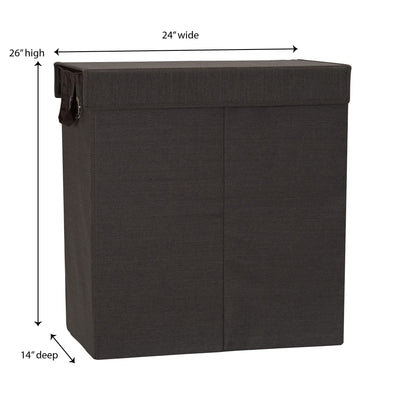 Household Essentials Collapsible Double Laundry Hamper Sorter