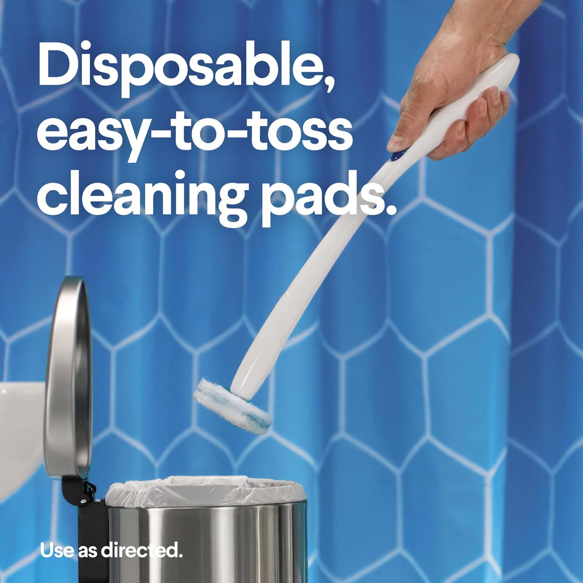 Clorox Original Cleaning System, ToiletWand, Storage Caddy, 6 Refill Heads, Dorm Room Essentials