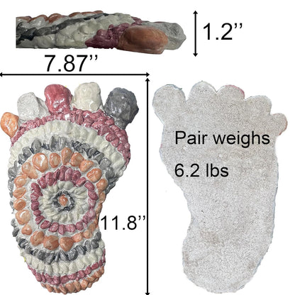 Garden Stepping Stones - Decorative Garden Stones for Patio, Deck, Garden or Sidewalk Faux