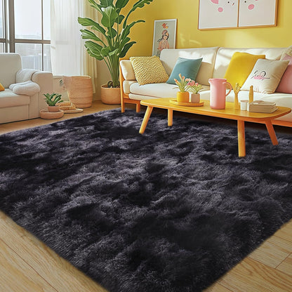 Rezutan Rugs for Living Room, Area Rug 4x6 Fluffy Rug Carpet, Soft Shaggy Modern Floor for Kids