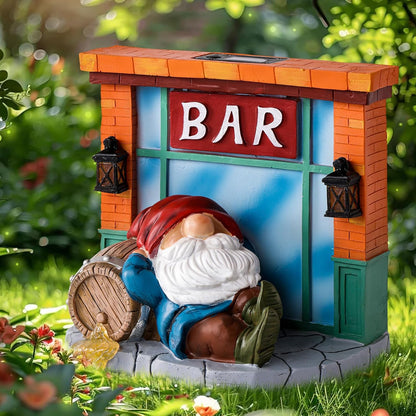 WINTS Garden Gnomes Solar Lights,Solar Gnomes Outdoor,Funny Garden Gnomes Decoration for