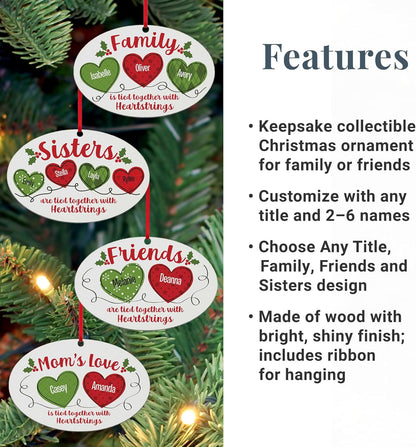 Let’s Make Memories Personalized Christmas Ornament - for Sisters - 2024 Christmas Ornament - Wood