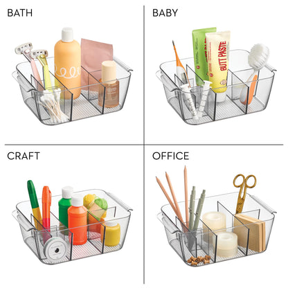 iDesign Makeup Organizer for Countertop, Clear