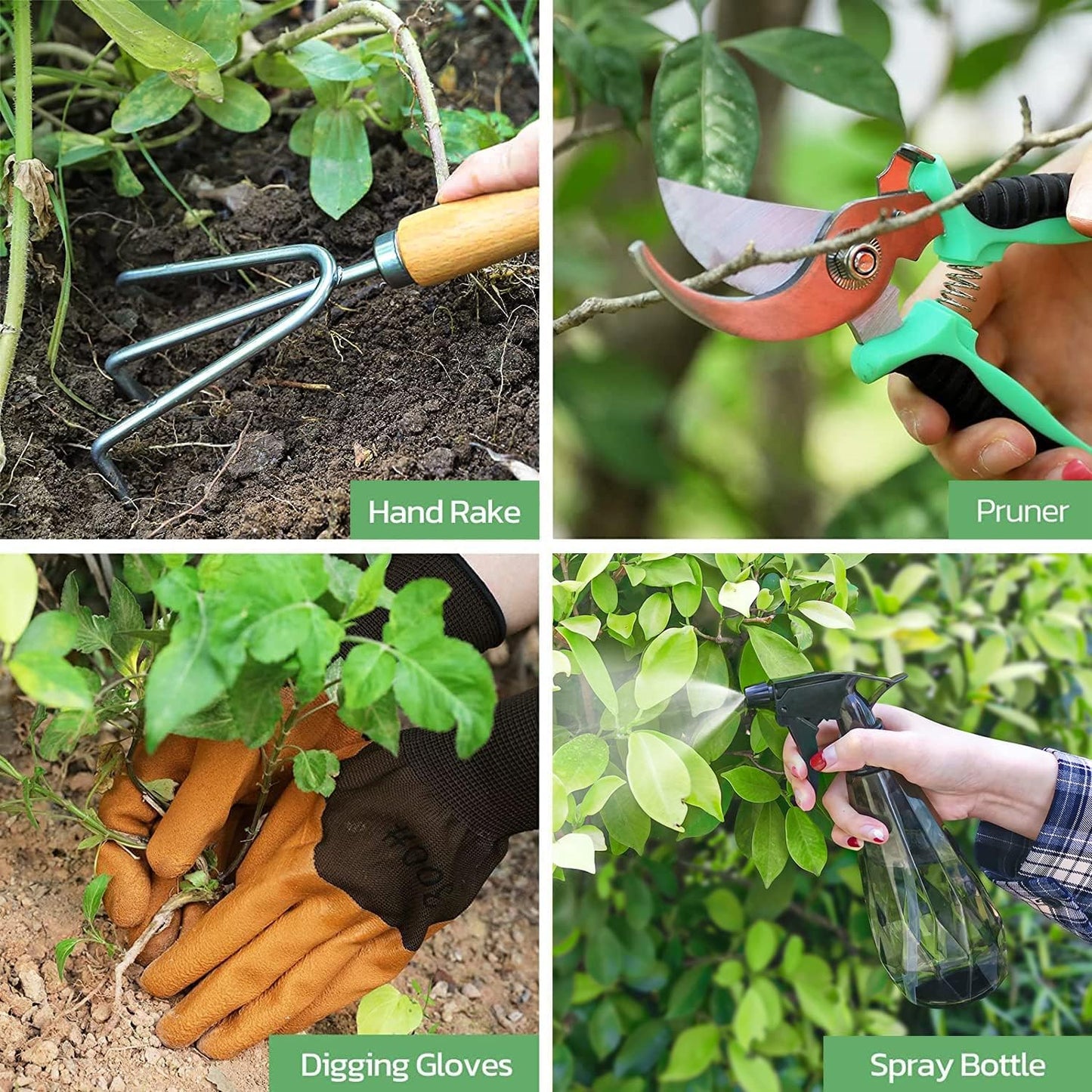 Gardening Tools 9-Piece Heavy Duty Garden Hand Tools with Fashion and Durable Garden Tools