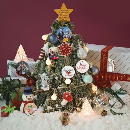 Sublimation Ornament Blanks, 3" White Ceramic Ornaments Personalized Easter Ornaments Sublimation