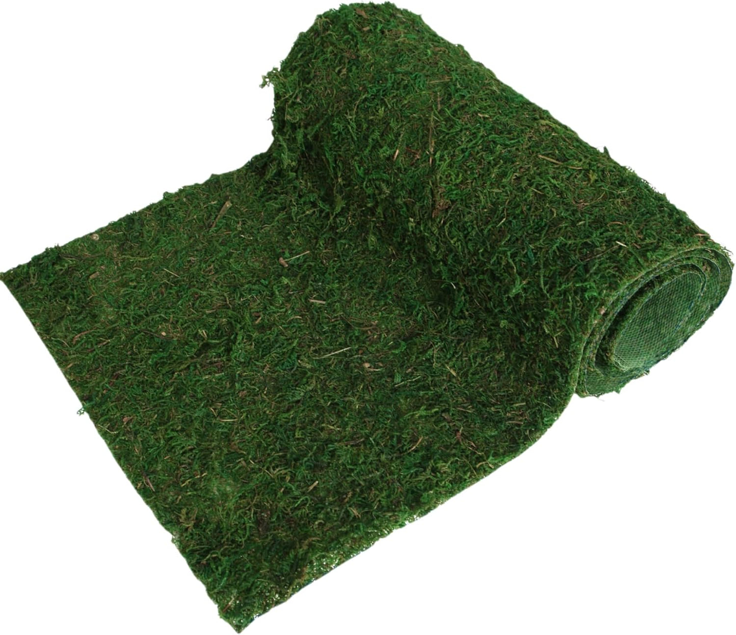 Moss Roll, Dried Moss for Crafts, Moss Table Runner for Fairy Gardens, Wedding Woodland Decor