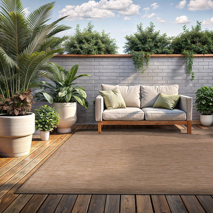 Washable Indoor Outdoor Rug 6x9 Weather Resistant Area Rugs Modern Solid Jute Rug for Porch Deck