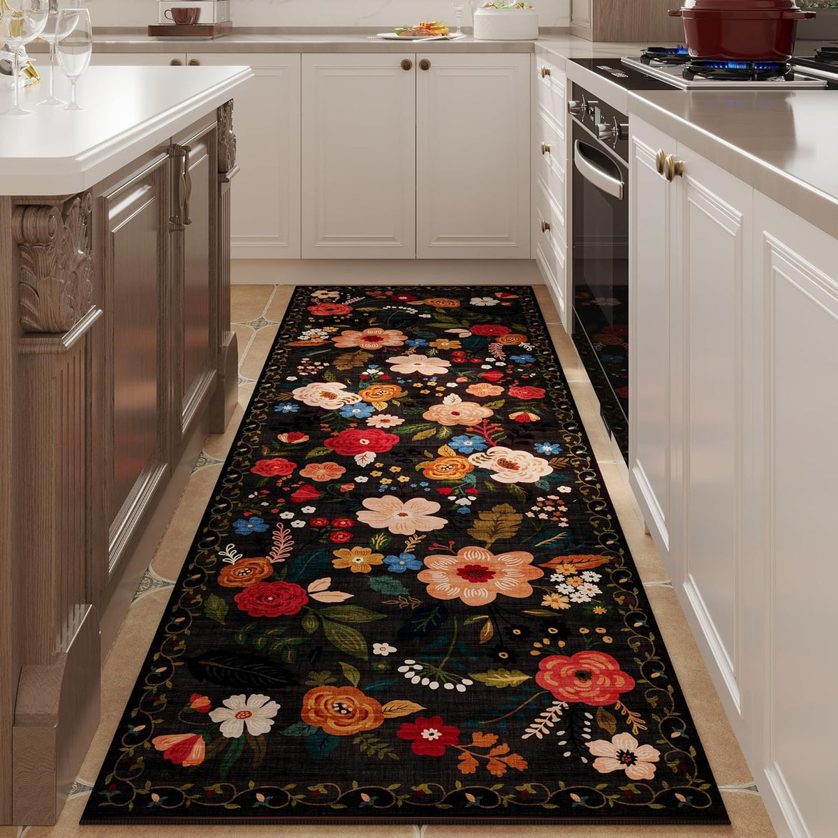 Runner Rug for Hallways Kitchen Rug Non Slip 2'x 6' Washable Runner Rugs with Rubber Backing Soft