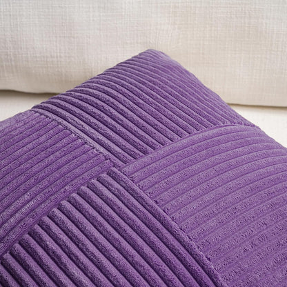 Fancy Homi 2 Packs Purple Decorative Throw Pillow Covers 22x22 Inch for Living Room Couch Bed