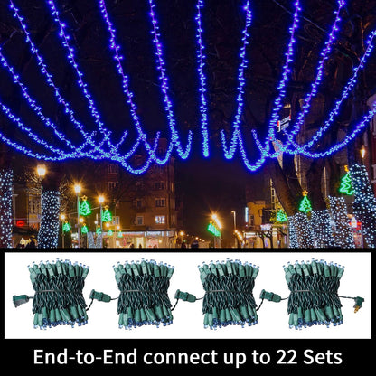 100 Count Blue - String Lights - 21.6FT LED Christmas Lights, Mini led Lights for Indoor Outdoor