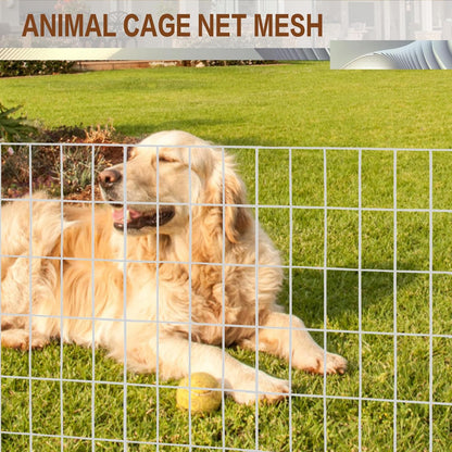 Tongmo 3 ft x 100 ft Galvanized Welded Wire Fence, 16GA Garden Chicken Wire Fence Roll, Mesh Size