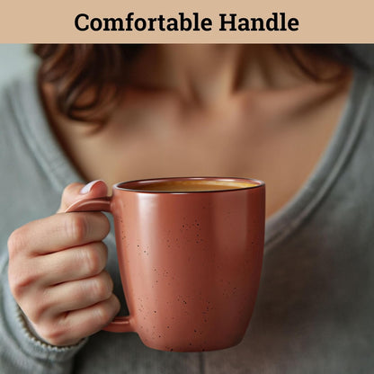 Ceramic Coffee Mugs Set of 4 - 16 oz Coffee Mug Set of 4 - Thick Durable Ceramic Mugs with