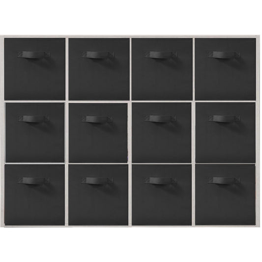STORAGEIDEAS 11x11 Inch Storage Bins Cubes, Fabric Foldable Storage Box, Collapsible Closet
