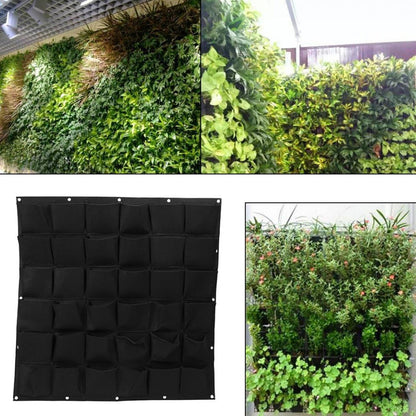 Ogrmar 36 Pockets Vertical Wall Garden Planter Plant Grow Bag for Flower Vegetable for