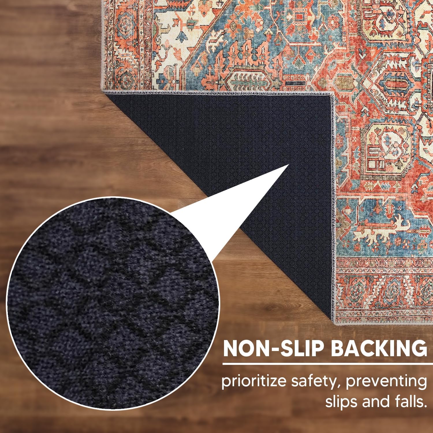 Keen Home Design 2x3 Rug - Machine Washable Entry Rug with Non-Slip Backing, Ideal for Enteryway