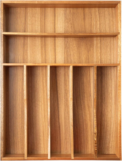 Silverware Organizer Kitchen Drawer Organizer Utensil Organizer Acacia Silverware Holder Cutlery