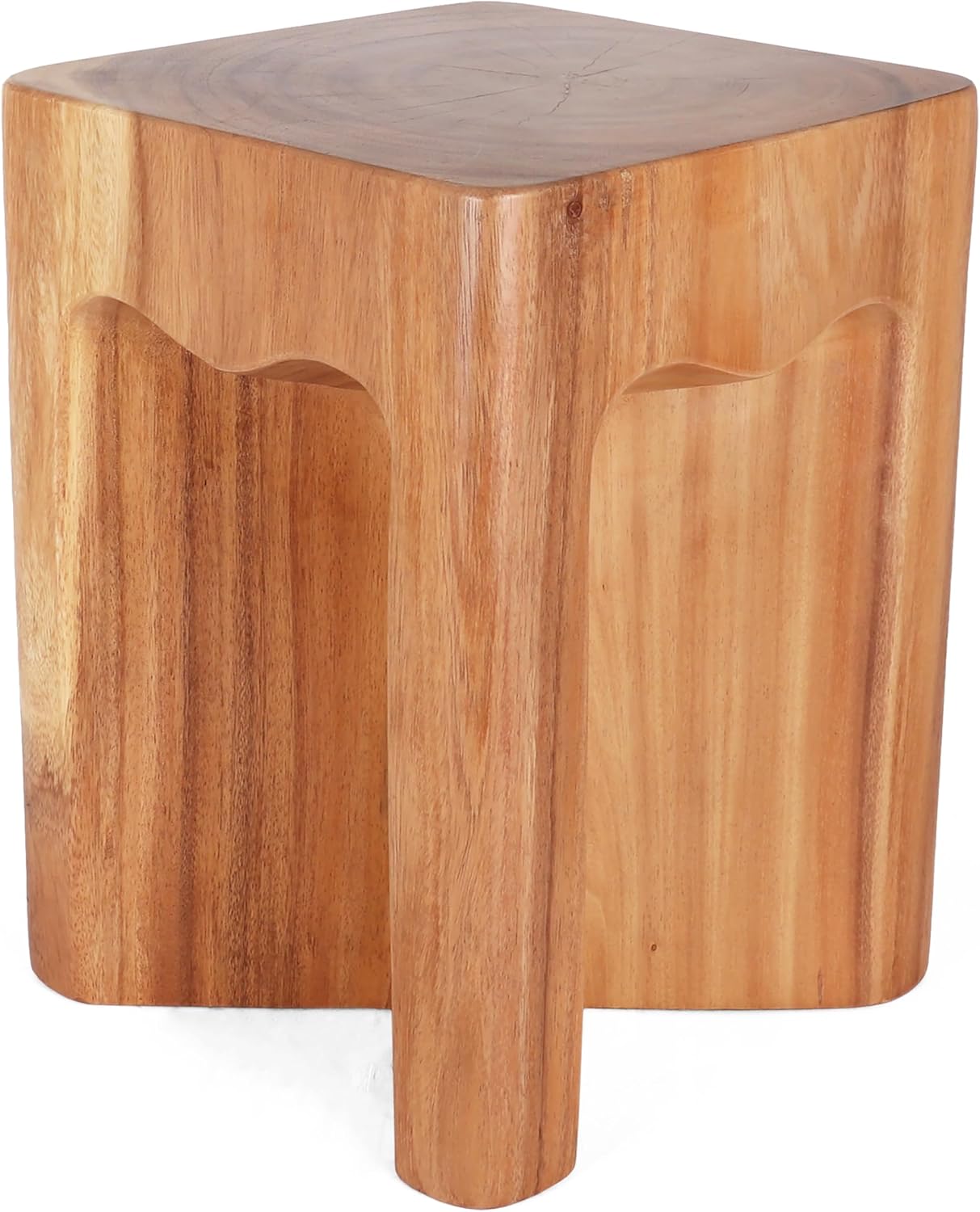 Rutledge & King Wooden End Table - Unique Wooden Side Table - Mid Century Side Table - Saur Wood