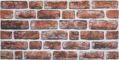 Dundee Deco 3D Wall Panels Faux Brick - Cladding, Mahogany Stone Look Wall Paneling, Styrofoam