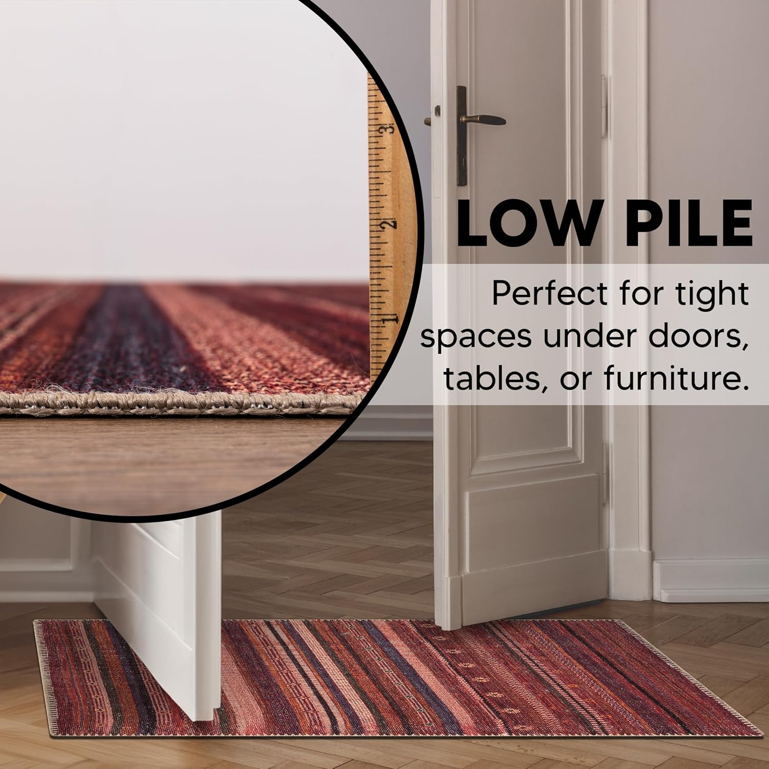 Keen Home Design 2x3 Rug - Machine Washable Entry Rug with Non-Slip Backing, Ideal for Enteryway