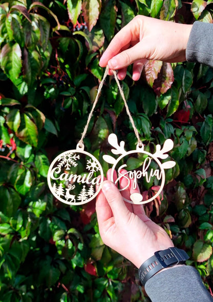 Personalized Christmas Ornaments with Names - Custom Christmas Ornament for Kids and Adults, Custom