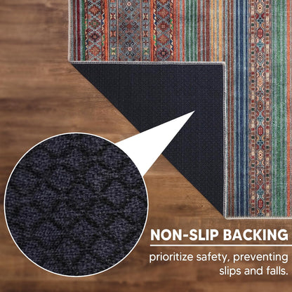 Keen Home Design 2x10 Rug - Machine Washable Runner Rug with Non-Slip Backing, Ideal for Hallway