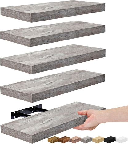 Sorbus Floating Shelves for Wall, Bathroom Shelves Wall Mounted for Kitchen, Bedroom, Living Room
