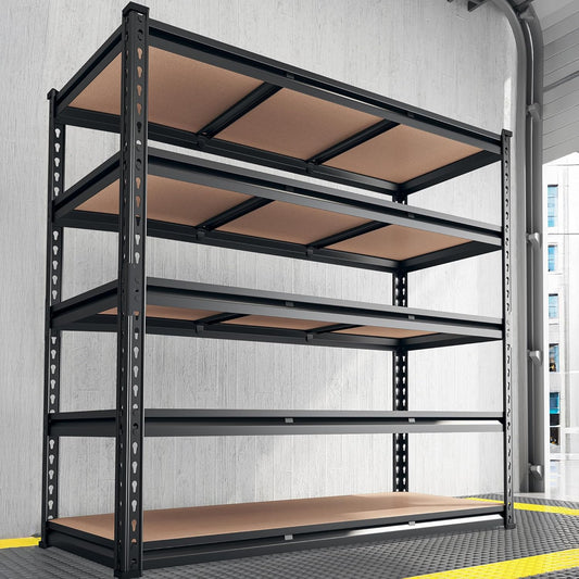 REIBII 48.2" W Garage Shelving, Storage Shelves Load 3000LBS, Adjustable Garage Shelving Heavy Duty