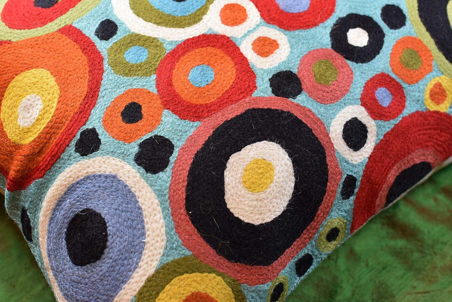 Lumbar Polka Dots Pillow Cover Turquoise Contemporary Decorative Pillowcase Blue Modern Outdoor