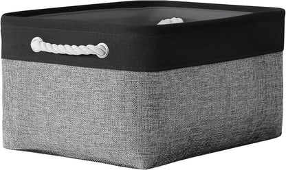 TheWarmHome Storage Basket for Organizing- 16x12x8 inch 1 Pack Fabric Storage Cubes, Bins for