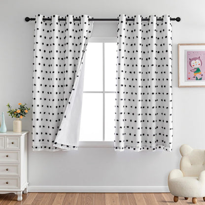 MYSKY HOME Blackout Curtains for Kids Bedroom 100% Light Block Out Thermal Insulated Curtain 63