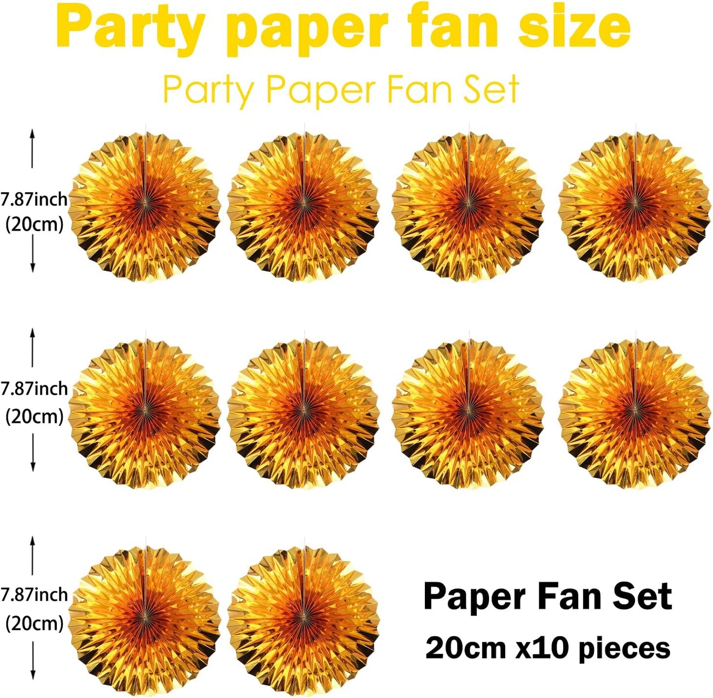 Golden Party Decorations,Engagement Party Decorations 8in,Gold Party Decor, Party Supply