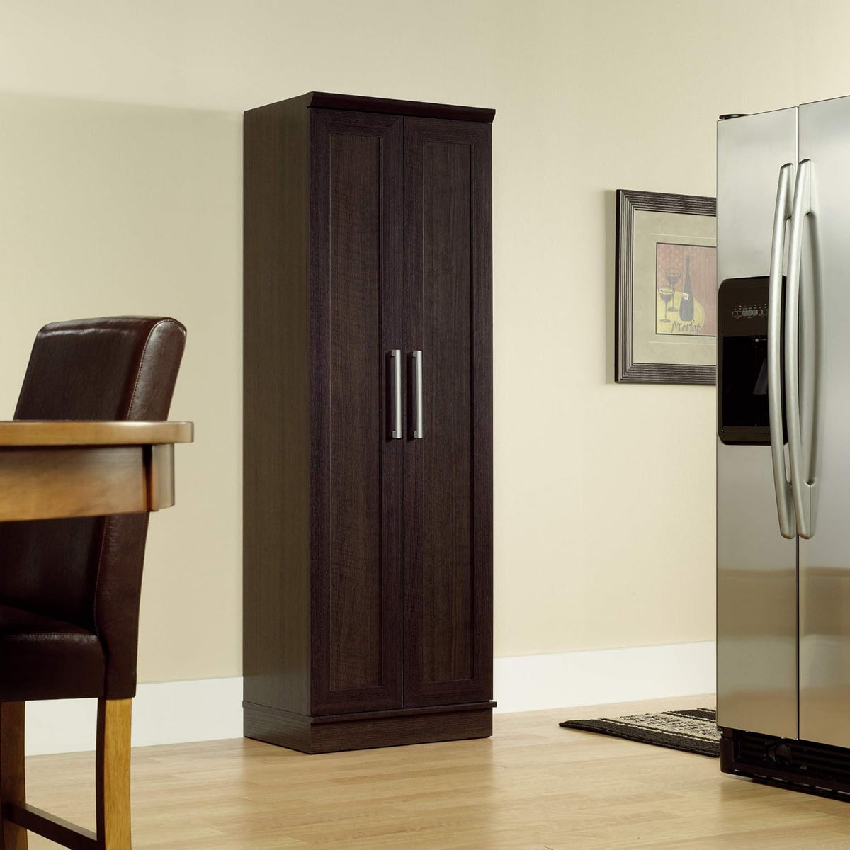 Sauder HomePlus Kitchen Pantry Storage Cabinet with Adjustable Shelves, Laundry Bathroom, L: 23.31"
