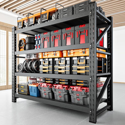 3000LBS Storage Shelves,48" W Garage Shelving Heavy Duty Metal Adjustable Garage Shelves, Shelving