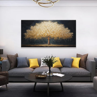 Wall Art Gold Tree Of Life Modern Wall Art Artwork Canvas Art Wall Decor Painting Gold Tree