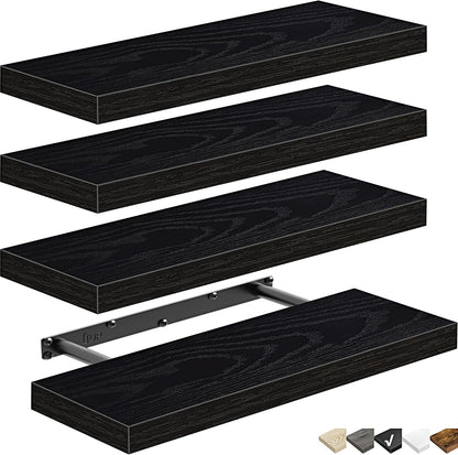 QEEIG Floating Shelves for Wall Bathroom Shelf Bedroom Kitchen Living Room Farmhouse Small Book