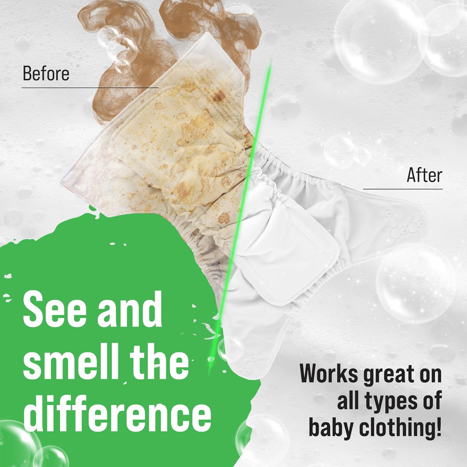 Rockin' Green Laundry Detergent, Plant based, All Natural Laundry Detergent Powder, Vegan and