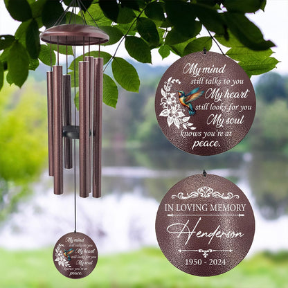 ASTARIN 36" Large Deep Tone Personalized Sympathy Wind Chimes, Memorial Wind Chime for Loss of