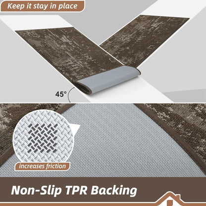 BEQHAUSE Dirt Trapper Door Mat 20"x32" Non-Slip Door Mats Washable Entryway Rugs Stain Resistant