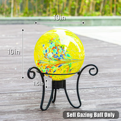 VCUTEKA Gazing Ball, Glass Gazing Balls Sphere for Garden Lawn Outdoor Ornament Yard Decorative