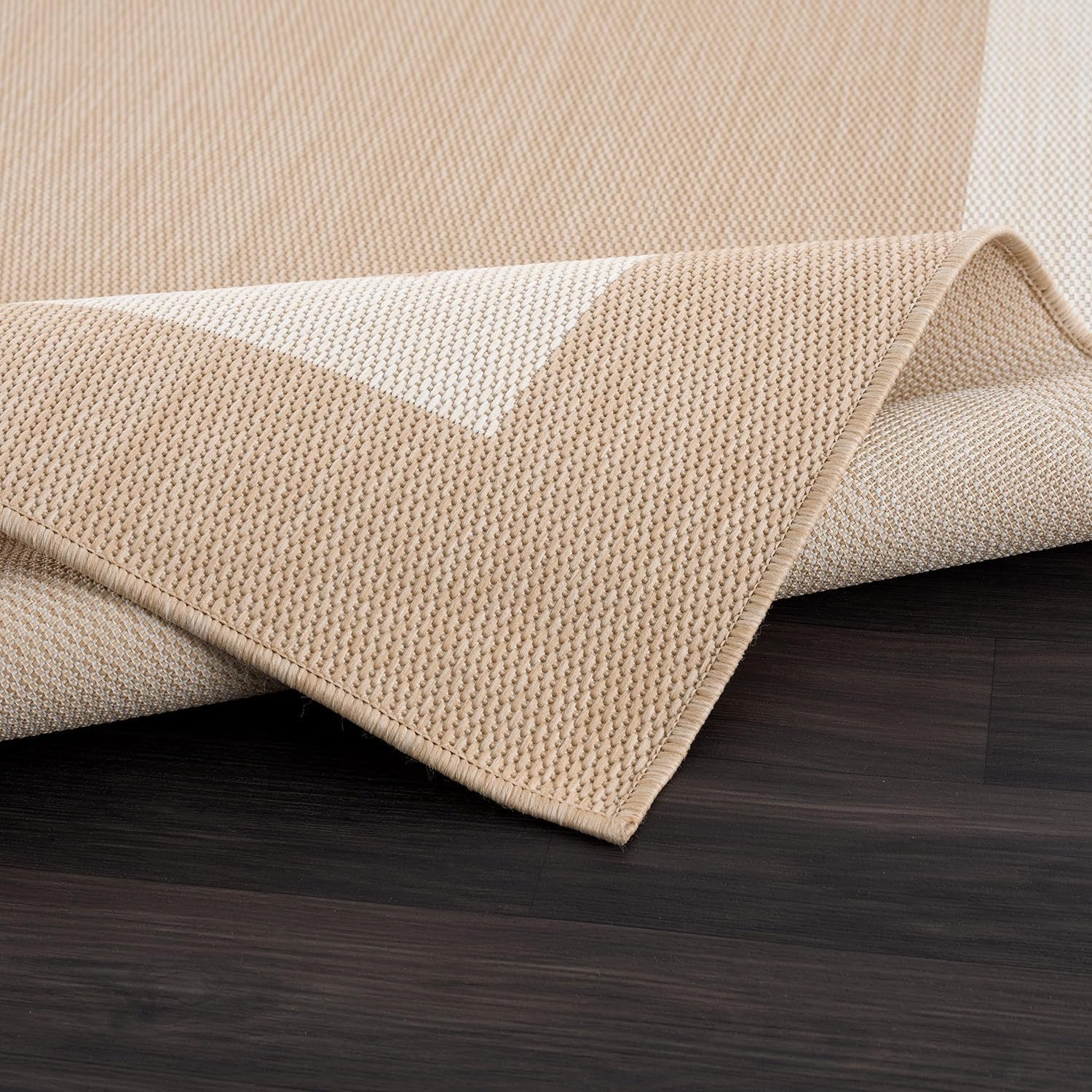 CAMILSON Outdoor Rug 10x14, Large Modern Outside Rugs for Patios Porches Waterproof Durable